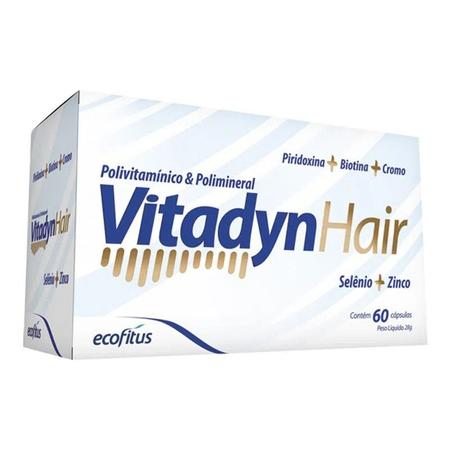 Imagem de Kit 2 Suplemento Vitadyn Hair com 60Cps - Ecofitus