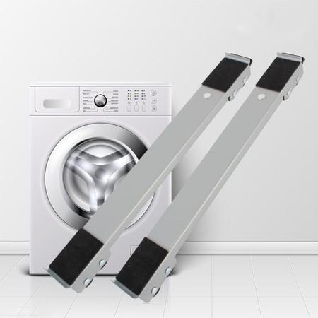 Imagem de Kit 2 Suportes para Mover máquina de lavar geladeira móveis