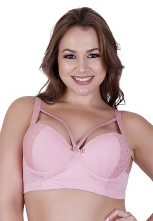 Imagem de Kit 2 Sutiã Plus Size  Bella da Serra Strappy com Bojão Sustentação Reforçado- STRAPPY