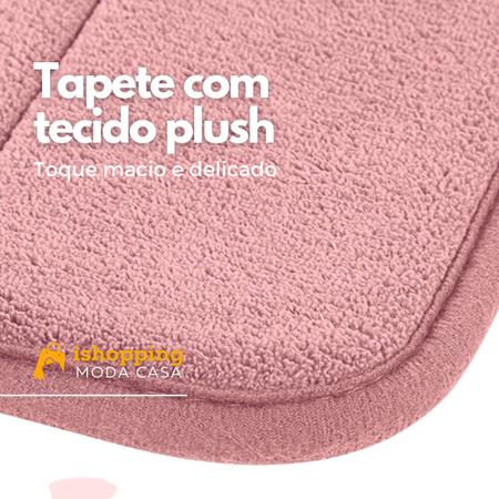 Imagem de Kit 2 Tapetes Banheiro Lavabo Piso Saída Box Antiderrapante