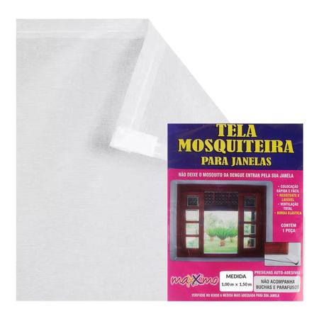 Imagem de Kit 2 TELA MOSQUITEIRO REDE PARA JANELAS 1,0x1,50 MT