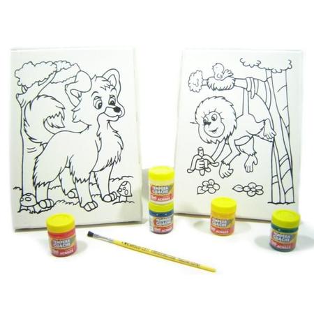 Imagem de Kit 2 Telas - Lobo-guará / Mico-leão - Kits for Kids