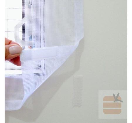Imagem de Kit 2 Telas Mosquiteiro Proteção Para Janela De 150x130 cm Fita Adesiva