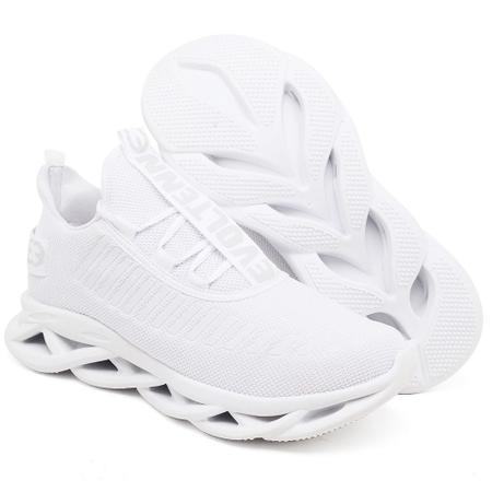 Kit 2 Tênis Esportivo Masculino Easy Confortavel Resistente Branco e Amarelo - EVOLTENN Imagem de Kit 2 Tênis Esportivo Masculino Easy Confortavel Resistente Branco e Amarelo