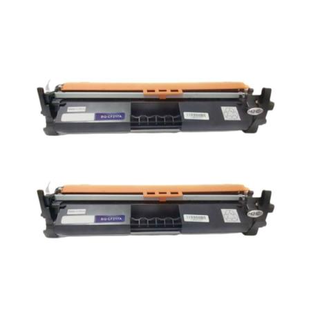 Imagem de Kit 2 Toner CF217A 17A para impressora laserjet M130FN M130FW M130NW M102W