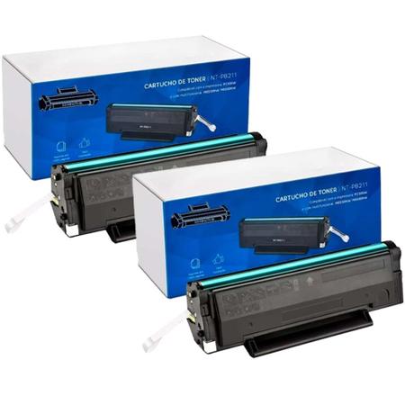 Imagem de kit 2 toner compatível Elgin PB211 para laserjet Pantum 1.6K