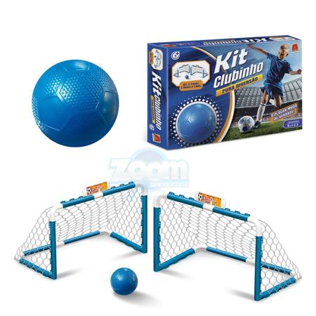 Imagem de Kit 2 Traves Futebol Campinho Praia 1 Bola E Placar- ul