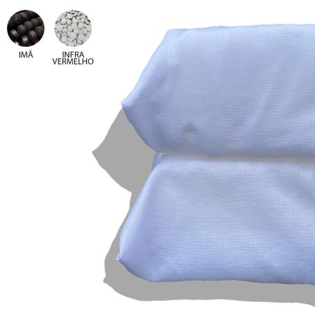 Imagem de Kit 2 travesseiro magnético infravermelho terapêutico ortopédico