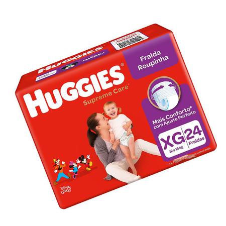 Imagem de Kit 2 Und Fralda Huggies Disney Baby Roupinha Mega Tamanho Xg 24 Und