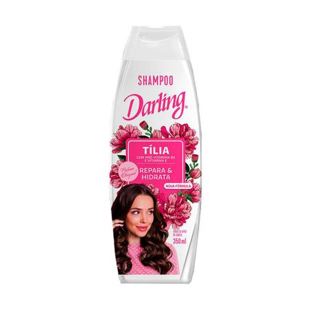 Imagem de Kit 2 Und Shampoo Darling Tilia Cabelos Secos Tingidos Frágeis 350ml