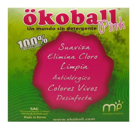 Imagem de KIT 2 Unidades Esfera de Plástico Ecológica Rosa Para Lavar Roupas Okoball