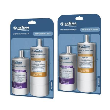 Imagem de Kit 2 Unidades Refil Filtro Latina P635 E P655