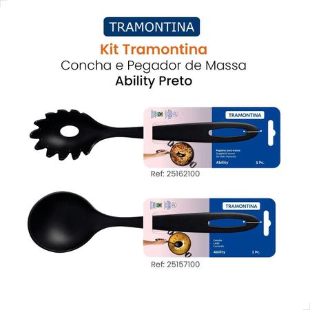 Imagem de Kit 2 Utensílios Tramontina Ability Nylon Resistentes