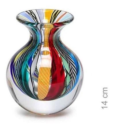 Imagem de Kit 2 Vasos Decorativo Cristal Murano Cá Doro - Hippie N2