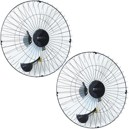 Imagem de Kit 2 Ventiladores Parede 60cm110V 127V 200W Industrial Turbo Turbão 3 Pás Vitalex OP60AP110 Preto