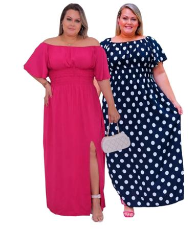 Imagem de Kit 2 vestido Ciganinha PLus Size Tamanho Grande 48 ao 54 Estampado