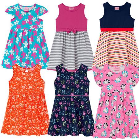 Imagem de Kit 2 Vestidos Infantil Menina Festa Verão Criança