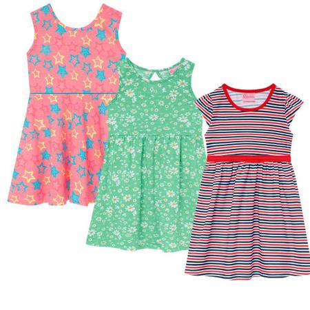 Imagem de Kit 2 Vestidos Infantil Menina Festa Verão Criança