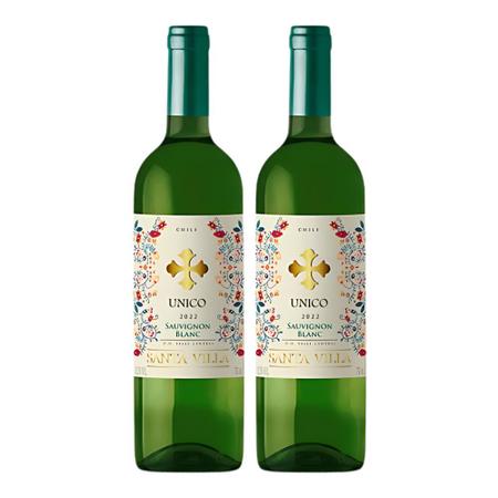 Imagem de Kit 2 Vinhos Santa Villa Unico Sauvignon Blanc Branco Chile 750ml