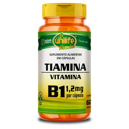 Imagem de Kit 2 Vitamina B1 Tiamina 60 cápsulas Unilife