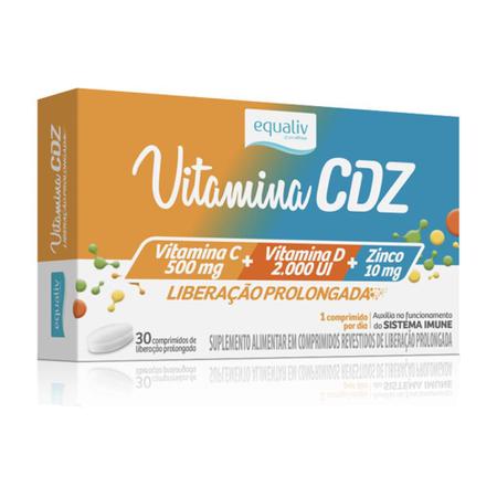 Imagem de Kit 2 Vitamina CDZ Zinco + C + D Equaliv 30 cápsulas