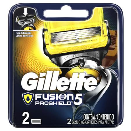 Imagem de Kit 20 Cargas Gillette Aparelho de Barbear Fusion Proshield +  Porta Aparelho