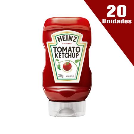 Imagem de Kit 20 Ketchups Heinz Tradicional 397g