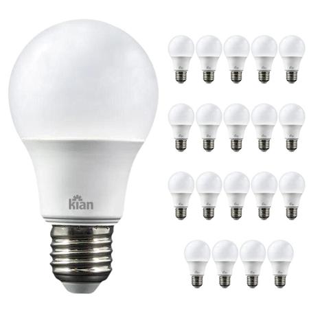 Imagem de Kit 20 Lâmpada Led 15W Kian E27 Bulbo Branco Frio 6500K