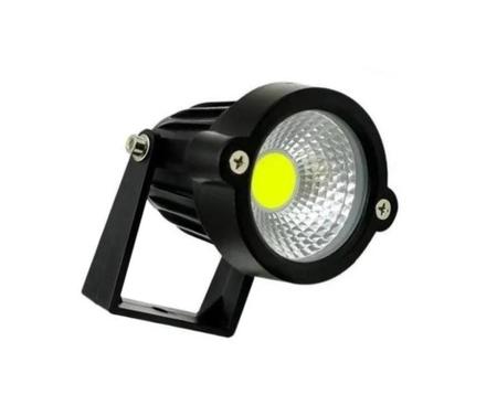 Imagem de Kit 20 Luminárias Espeto Com Lâmpada Cob Led 7w Branco Frio