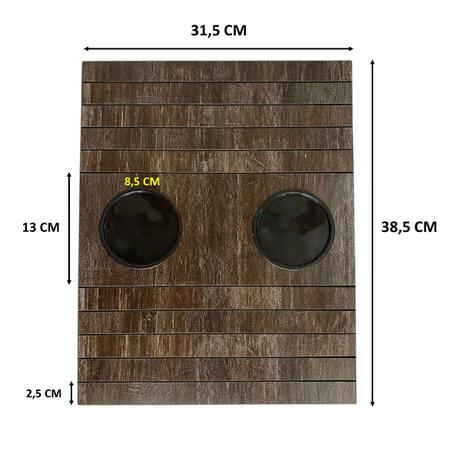 Imagem de Kit 20 Pçs Bandeja Para Sofá Com Porta Copos Esteira Mdf Lulay Store