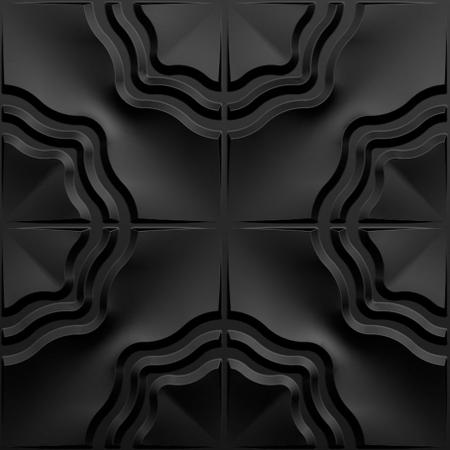 KIT 20 Placas 3D PVC Preto Decoração Revestimento de Parede e Teto (5m²) -  VICTORIA - SMART DECORA - Revestimento 3D - Magazine Luiza