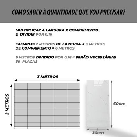 Imagem de Kit 20 Placas Painéis 3d Autocolante 60 X 30 Mármore Premium