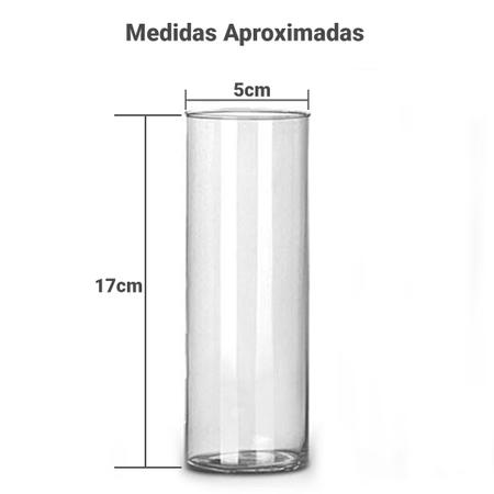 Kit 20 Tubo Castiçal Ø5x17cm Copo Para Velas Enfeite Decorativo Mesa Altar estilo Classico - IMPERIAL Imagem de Kit 20 Tubo Castiçal Ø5x17cm Copo Para Velas Enfeite Decorativo Mesa Altar estilo Classico