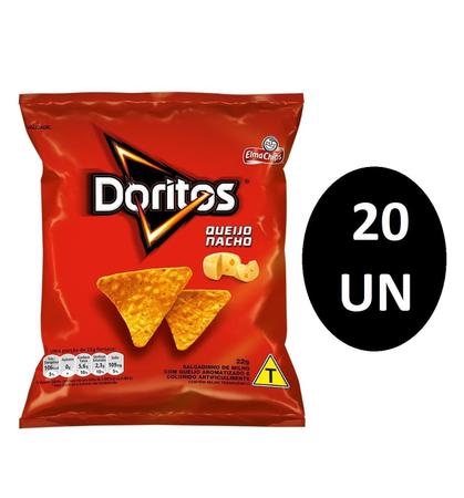 Imagem de Kit 20 Un Biscoitos Salgadinhos Elma Chips Doritos De 22G