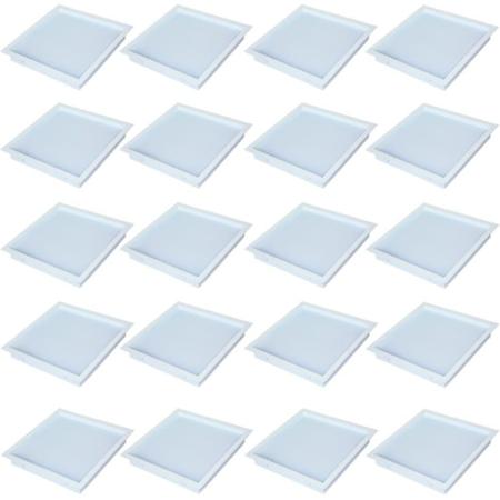 Kit 20 Unidades Plafon Led 6500K Quadrado 18w Painel Embutir Slim AVANT Imagem de Kit 20 Unidades Plafon Led 6500K Quadrado 18w Painel Embutir Slim AVANT