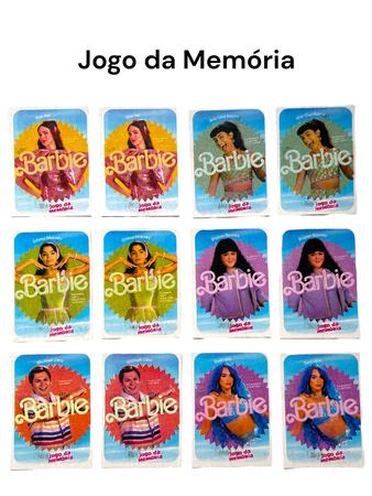Kit 200 Cards Barbie Jogo Memória Quebra Cabeça 50 Pacotes - SM