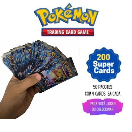 CARDS CARTINHAS POKEMON COM 50 PACOTES - FIG13