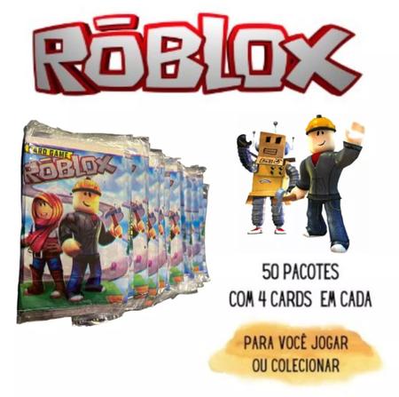 Kit 200 Cards Roblox = 50 Pacotinhos Figurinhas Coleção Bafô - Kids Think  Big - Figurinhas para Álbum - Magazine Luiza