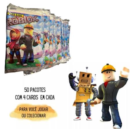 Kit 200 Cards Roblox = 50 Pacotinhos Figurinhas Coleção Bafô - Kids Think  Big - Figurinhas para Álbum - Magazine Luiza