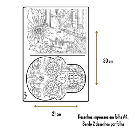 Kit 200 Desenhos Para colorir Animes Em Folha A4 - Infinity - Kit de Colorir  - Magazine Luiza