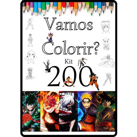 Kit 200 Desenhos Para Colorir Em Folha A4 - 2 Por Folha