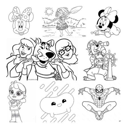 Muitos desenhos para colorires online