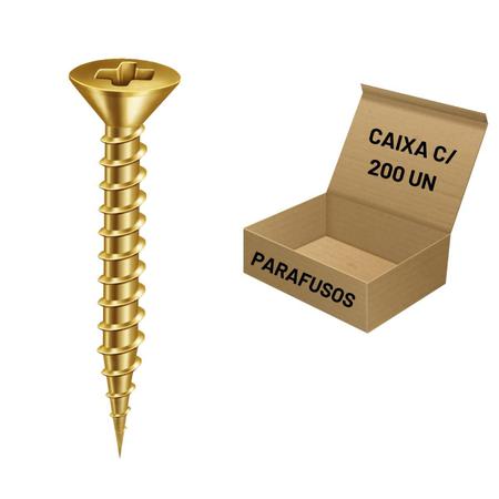 Kit 200 Parafuso Para Madeira MDF Philips 6,0x80 HD - HD FERRAGENS Imagem de Kit 200 Parafuso Para Madeira MDF Philips 6,0x80 HD
