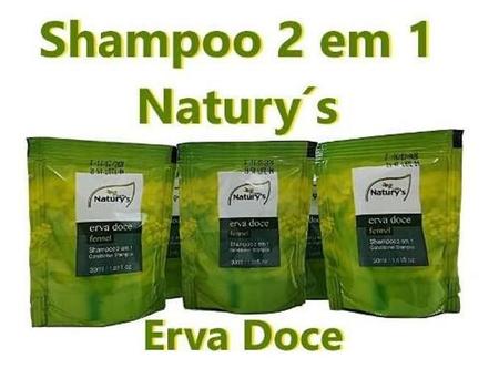 Imagem de Kit 200 Shampoo E Condicionador 2 Em 1 Erva Doce Sachê 30 Ml