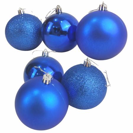 Kit 3 Bolas de Natal Decoradas Glitter Enfeite para Arvore Decoração  Natalina 7,5 cm Tok da Casa Azul Claro