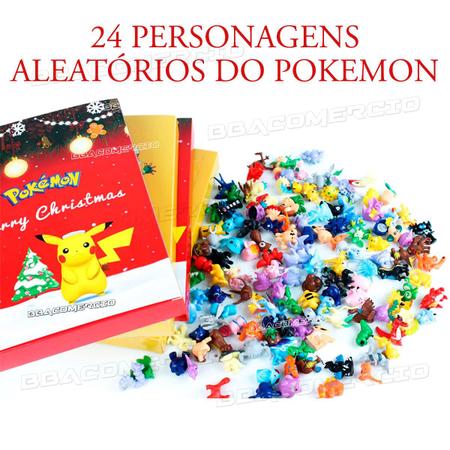 24 pçs pokemon mais novo feriado temático série caixa aleatória brinquedos  anime figura de ação para