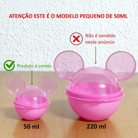Imagem de Kit 24 Mini Pote Lembrança Festa Aniversário Minnie e Mickey