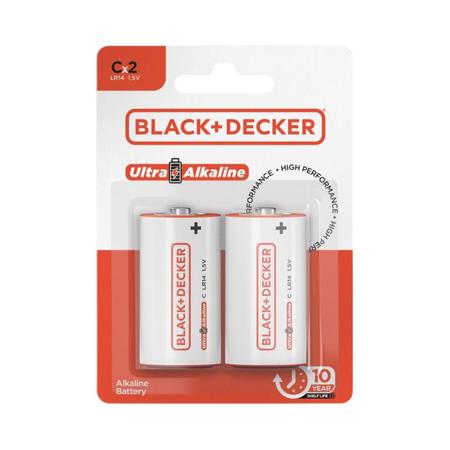 Imagem de Kit 24 Pilhas Alcalina C LR14 Médio 12 Cartelas Black+Decker