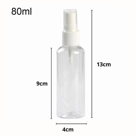 Imagem de Kit 24un Frascos Spray De Plástico 80ml Perfume Aromatizador de Ambiente Multiuso