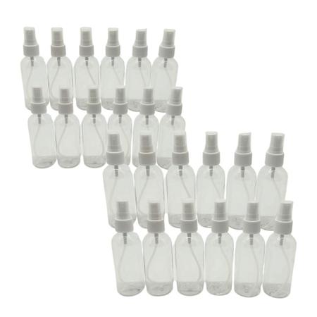Imagem de Kit 24un Frascos Spray De Plástico 80ml Perfume Aromatizador de Ambiente Multiuso
